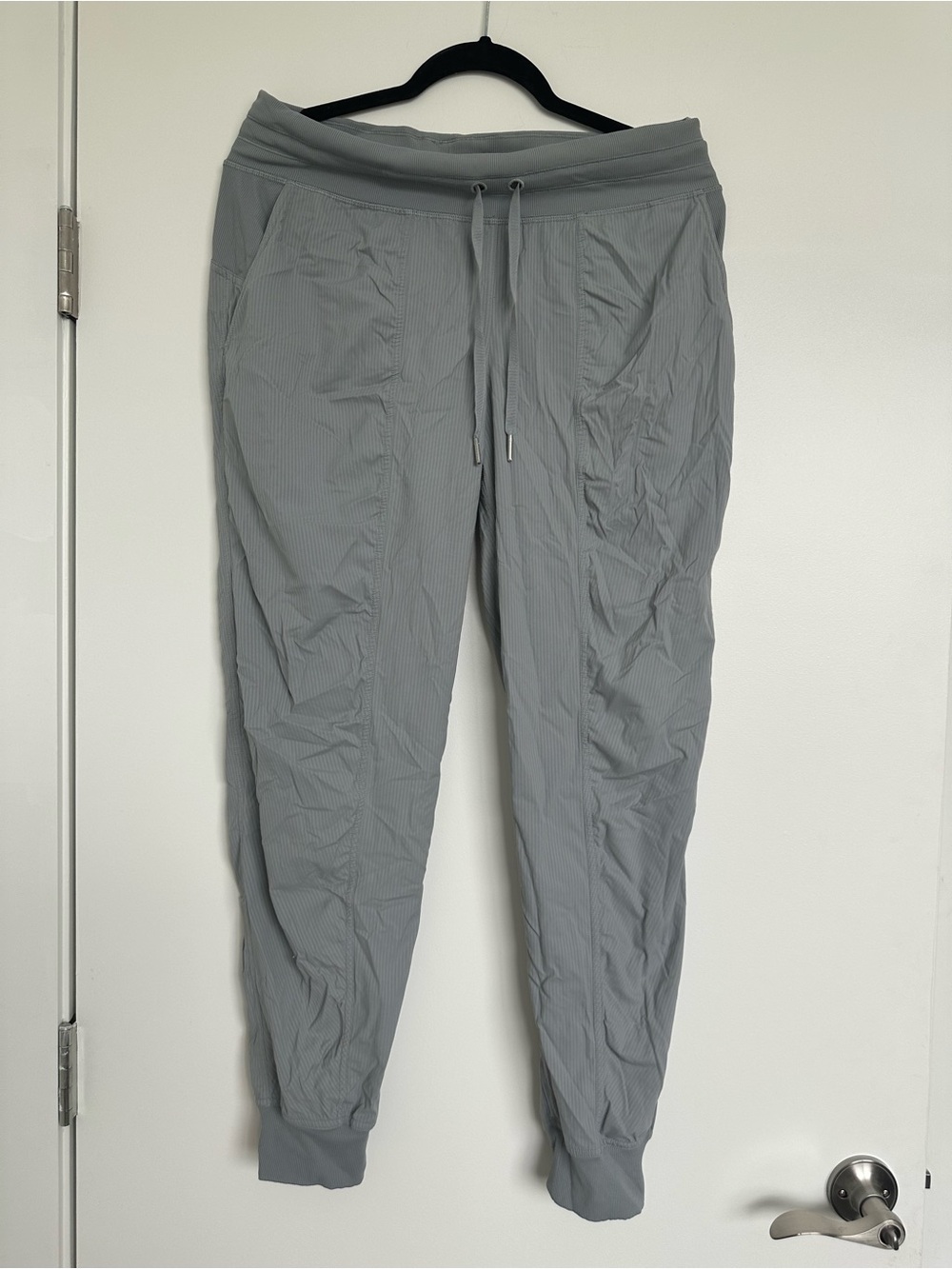 lululemon athletica Light Gray Jogger Leggings with Drawstring